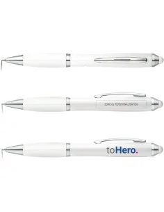 Stylo bille plastique publicitaire pas cher avec stylet pour écran tactile 2