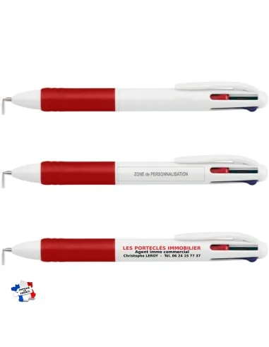 Stylo publicitaire à bille 4 couleurs...