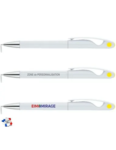 Stylo à Bille En Argent 925 Massif LECCE - Mécanisme Rotatif, Occasion De Luxe