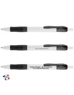 Stylo publicitaire, corps en ABS et manche en bambou 2