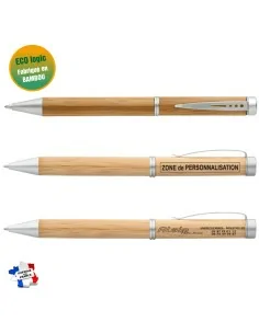 Stylo en bambou à personnaliser 2