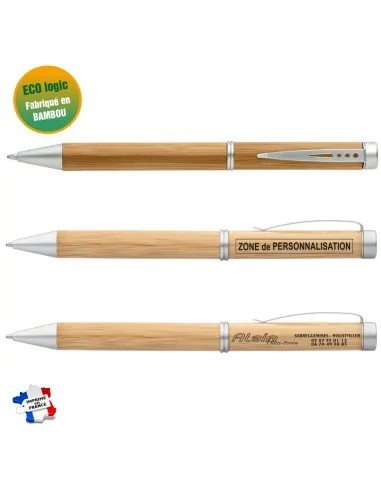 Stylo personnalisé - Bambou-...
