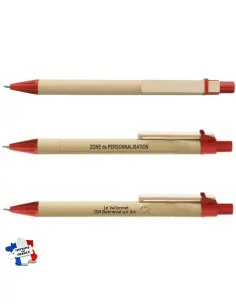 Stylos publicitaires Bio en carton recyclé. Stylos pas chers. 2