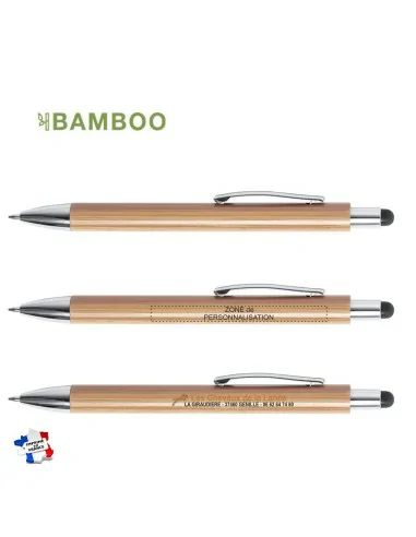 Stylo publicitaire à bille en bambou... Stylo publicitaire à bille en bambou...