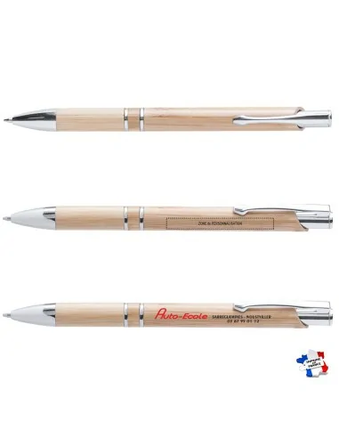 Stylo publicitaire bille en bambou -... Stylo publicitaire bille en bambou -...