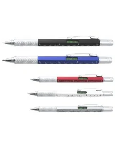 Stylo publicitaire multifonctions 4 outils à personnaliser