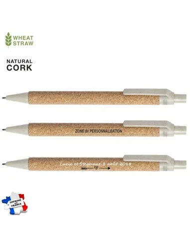 Stylo bille bio avec corps en liège...