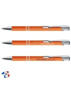 Stylo publicitaire avec corps en aluminium - Touché gomme - Zromen 2