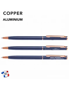Stylo bille avec corps en aluminium, finition rosée 2