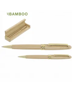 Stylo de luxe personnalisé en bambou